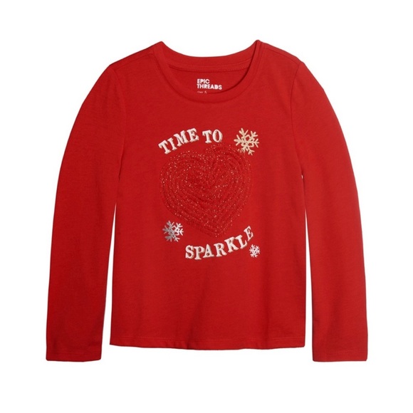 NWOT - Epic Threads - Long sleeve T-shirt - Red - 2T - Picture 6 of 6